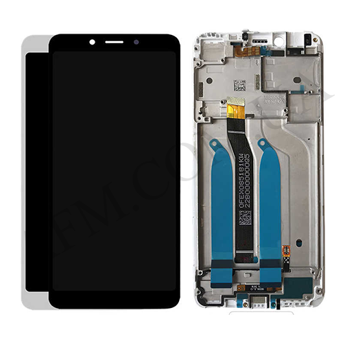 Дисплей (LCD) Xiaomi Redmi 6/ Redmi 6A чёрный + рамка (без датчика приближения)*