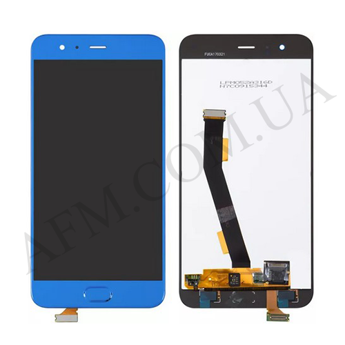 Дисплей (LCD) Xiaomi Mi6 синій (з Touch ID)