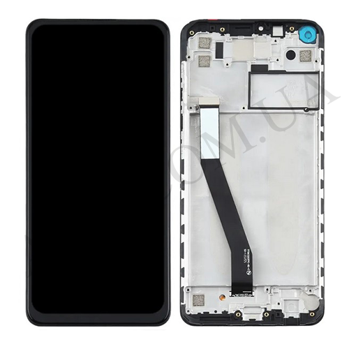 Дисплей (LCD) Xiaomi Redmi Note 9/ Redmi 10X 4G чорний + рамка