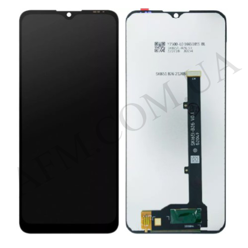 Дисплей (LCD) ZTE Blade A51/ Blade A71 чёрный оригинал в сервисной упаковке