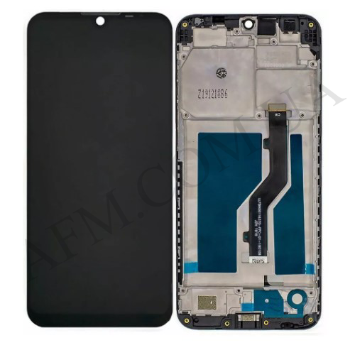 Дисплей (LCD) ZTE Blade A7 2019 (LLFBH06116370-FPC-01-190108) чёрный + рамка