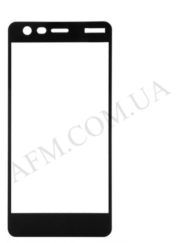 Стекло экрана Nokia 2 Dual Sim (TA-1029/ TA-1035) чёрное*