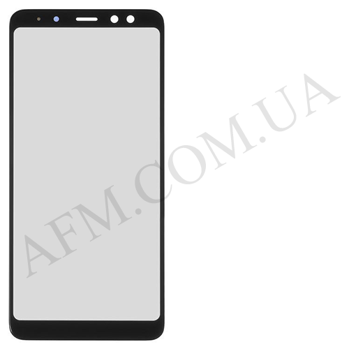 Скло екрану Samsung A530F Galaxy A8 2018 чорне *