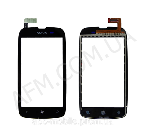 Сенсор (Touch screen) Nokia 610 Lumia чорний *