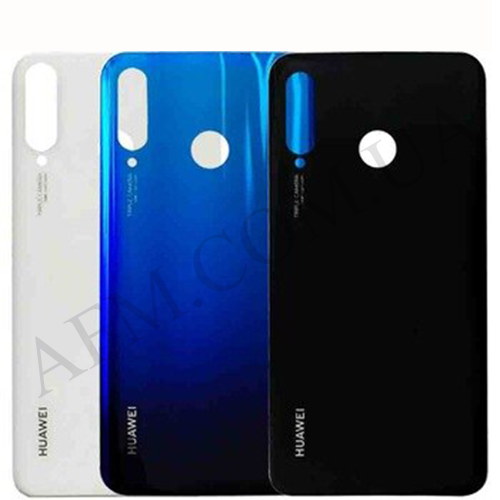 Задняя крышка Huawei P30 Lite 48MP (MAR-L21)/ Nova 4e синяя Peacock Blue