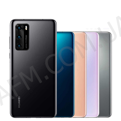 Задня кришка Huawei P40 Pro (ELS-NX9/ ELS-NO4) серебряна Silver Frost