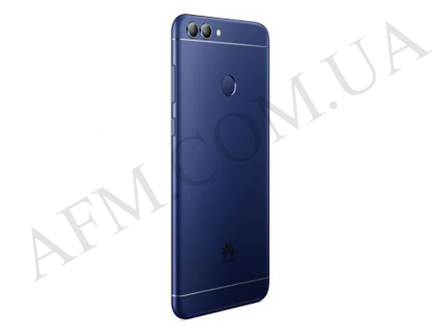 Задняя крышка Huawei P Smart (FIG-LX1/ FIG-LX2/ FIG-LX3/ FIG-LA1)/ Enjoy 7S синяя + стекло камеры