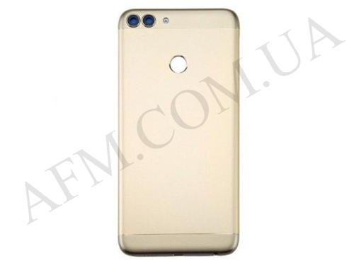 Задняя крышка Huawei P Smart (FIG-LX1/ FIG-LX2/ FIG-LX3/ FIG-LA1)/ Enjoy 7S золотая + стекло камеры