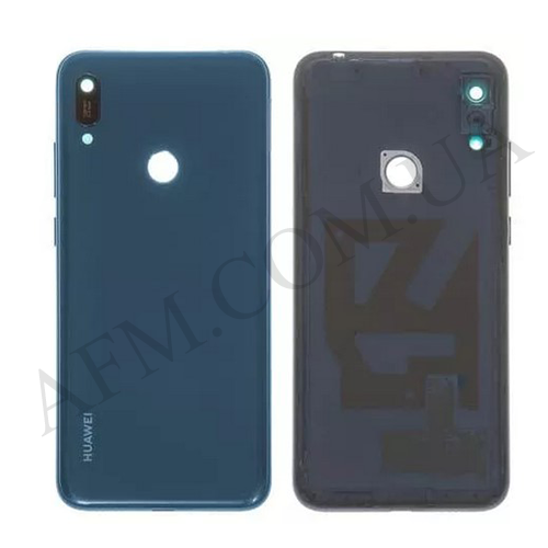 Задняя крышка Huawei Y6 2019 (MRD-LX1)/ Y6 Prime 2019 синяя + стекло камеры