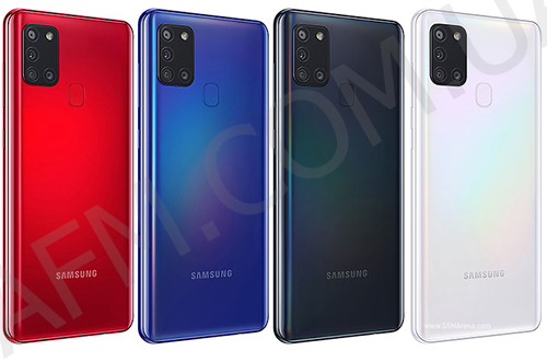 Задня кришка Samsung A217F Galaxy A21S синя Blue