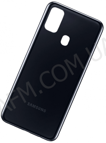 Задняя крышка Samsung M215F Galaxy M21 2019 чёрная Raven Black + стекло камеры