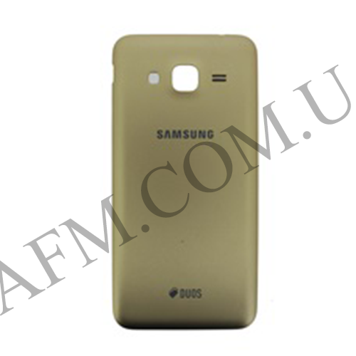 Задняя крышка Samsung J320H/ DS Galaxy J3 2016 золотая Gold