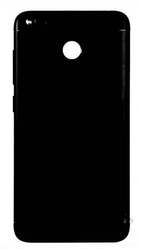 Задняя крышка Xiaomi Redmi 4X чёрная + стекло камеры