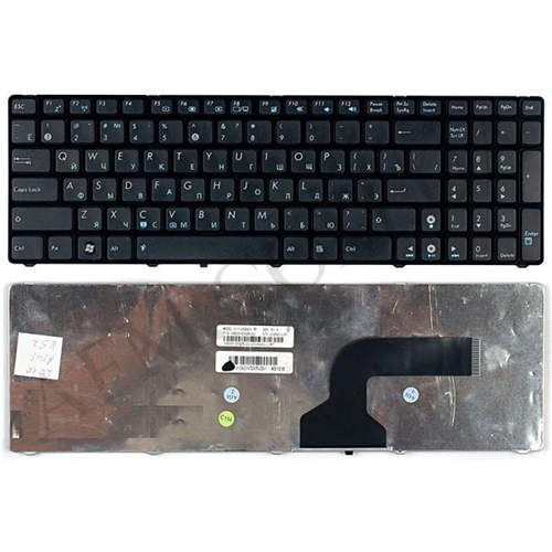 + Клавіатура + КлавіатурнаПлата Asus K52/ A52/ X52/ K53/ K54 чорна + російська +рамка+ підсвічування оригінал