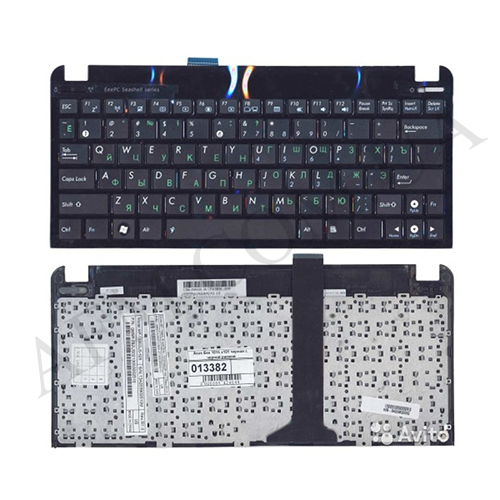 +Клавиатура+КлавиатурнаяПлата Asus Eee PC 1011/ 1015 чёрная+русский+коричневая рамка оригинал