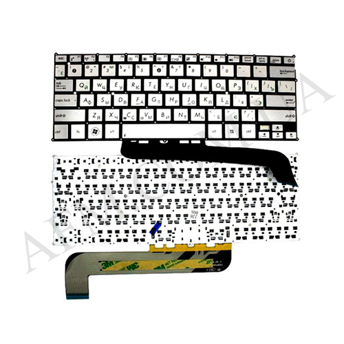 + Клавіатура + КлавіатурнаПлата Asus UX21/ UX21A/ UX21E срібляста + російська оригінал