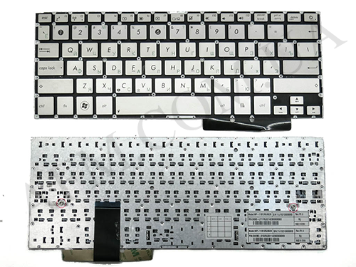 + Клавіатура + КлавіатурнаПлата Asus UX31A/ UX31E/ UX32A срібляста + російська оригінал