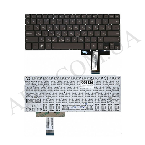 + Клавіатура + КлавіатурнаПлата Asus UX31A/ UX31E/ UX32A темно - коричнева + російська оригінал