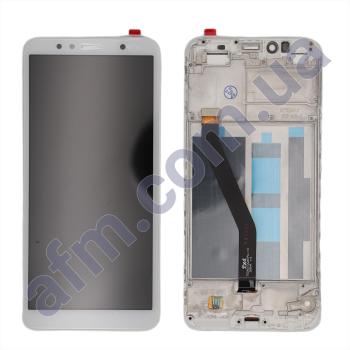 Дисплей Huawei Honor 7A Pro/ Honor 7C/ Enjoy 8e/ Y6 2018/ Y6 Prime 2018 белый + рамка