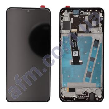 Дисплей Huawei P30 Lite (48MP)/ Nova 4e 2019 чорний + рамка