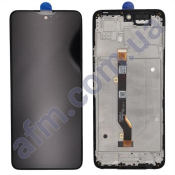 Дисплей Infinix Hot 11S/ Hot 11S NFC (X6812B) чёрный + рамка