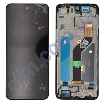 Дисплей Infinix Hot 12 чёрный + рамка