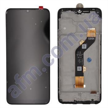 Дисплей Infinix Hot 20i чёрный + рамка