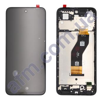 Дисплей Infinix Hot 50i (X6531B) чорний + рамка