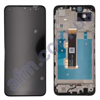 Дисплей Nokia G22 чёрный + рамка