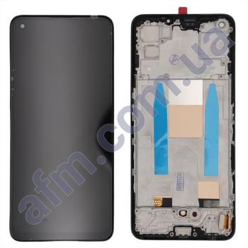 Дисплей Oppo Reno 5 5G TFT чёрный + рамка