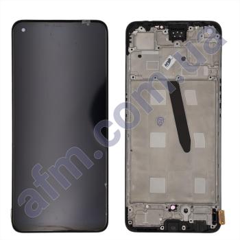 Дисплей Oppo Reno 8T 4G OLED чёрный + рамка