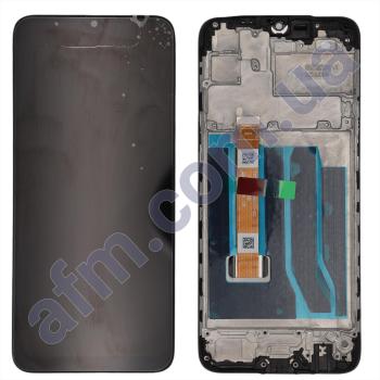 Дисплей Realme 5/ C3 чёрный + рамка