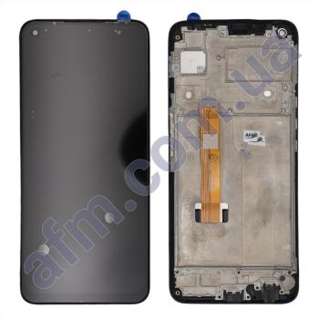 Дисплей Realme 6 чёрный + рамка