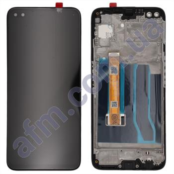 Дисплей Realme 6 Pro чёрный + рамка