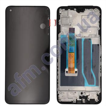 Дисплей Realme 7 5G чёрный + рамка