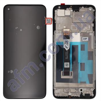 Дисплей Realme 8 5G/ 8S 5G чёрный + рамка!