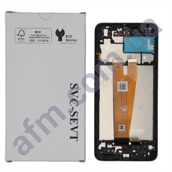 Дисплей Samsung сервисный A045F Galaxy A04 чёрный + рамка GH81-22731A