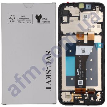 Дисплей Samsung сервісний A146P Galaxy A14 5G чорний + рамка GH82-30751A