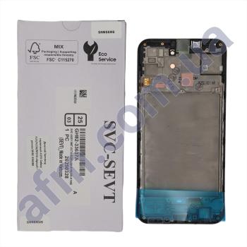 Дисплей Samsung сервисный A155 Galaxy A15/ A156 чёрный + рамка GH82-33638A