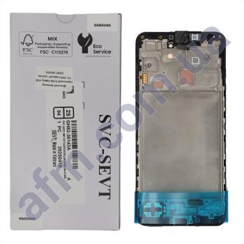 Дисплей Samsung сервисный A166 Galaxy A16 5G 2024 чёрный + рамка GH82-36143A