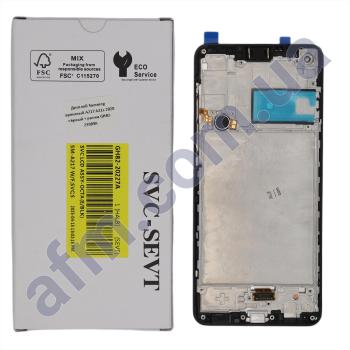 Дисплей Samsung сервисный A217 A21s 2020 чёрный + рамка GH82-23089A