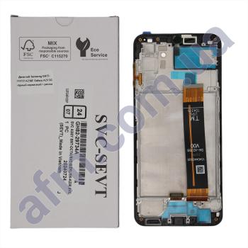 Дисплей Samsung сервисный A236F Galaxy A23 5G чёрный + рамка GH82-29734
