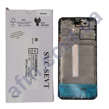 Дисплей Samsung сервисный A256 Galaxy A25 чёрный + рамка GH82-33215A