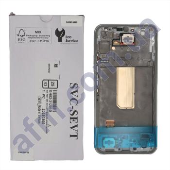 Дисплей Samsung сервисный A346 Galaxy A34 5G серебряный + рамка GH82-31200B