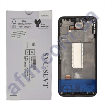 Дисплей Samsung сервисный A346 Galaxy A34 5G чёрный + рамка GH82-31200A