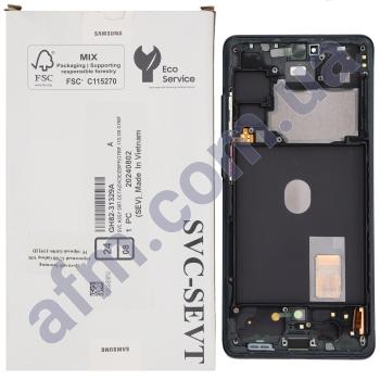 Дисплей Samsung сервісний G780 Galaxy S20 FE чорний GH96-13911D