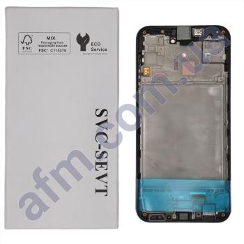 Дисплей Samsung сервисный M156 Galaxy M15 чёрный + рамка GH82-34683A