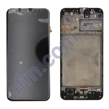 Дисплей Samsung сервісний M315 Galaxy M31 чорний + рамка GH82-22405A