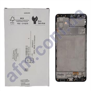 Дисплей Samsung сервисный M325 Galaxy M32 чёрный + рамка GH82-26193A