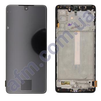 Дисплей Samsung сервісний M526 Galaxy M52 чорний + рамка GH82-27094A